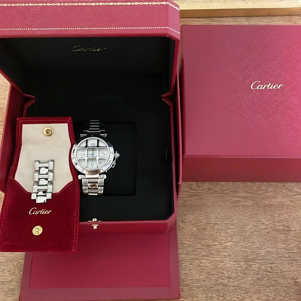 Cartier Pasha Automatic Grid Grille Watch! - Picture 9 of 15